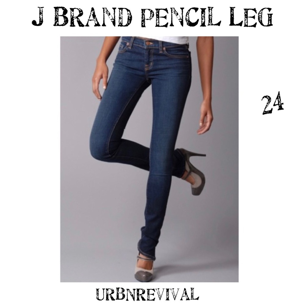 J Brand Jeans Pencil leg Mid Rise 24